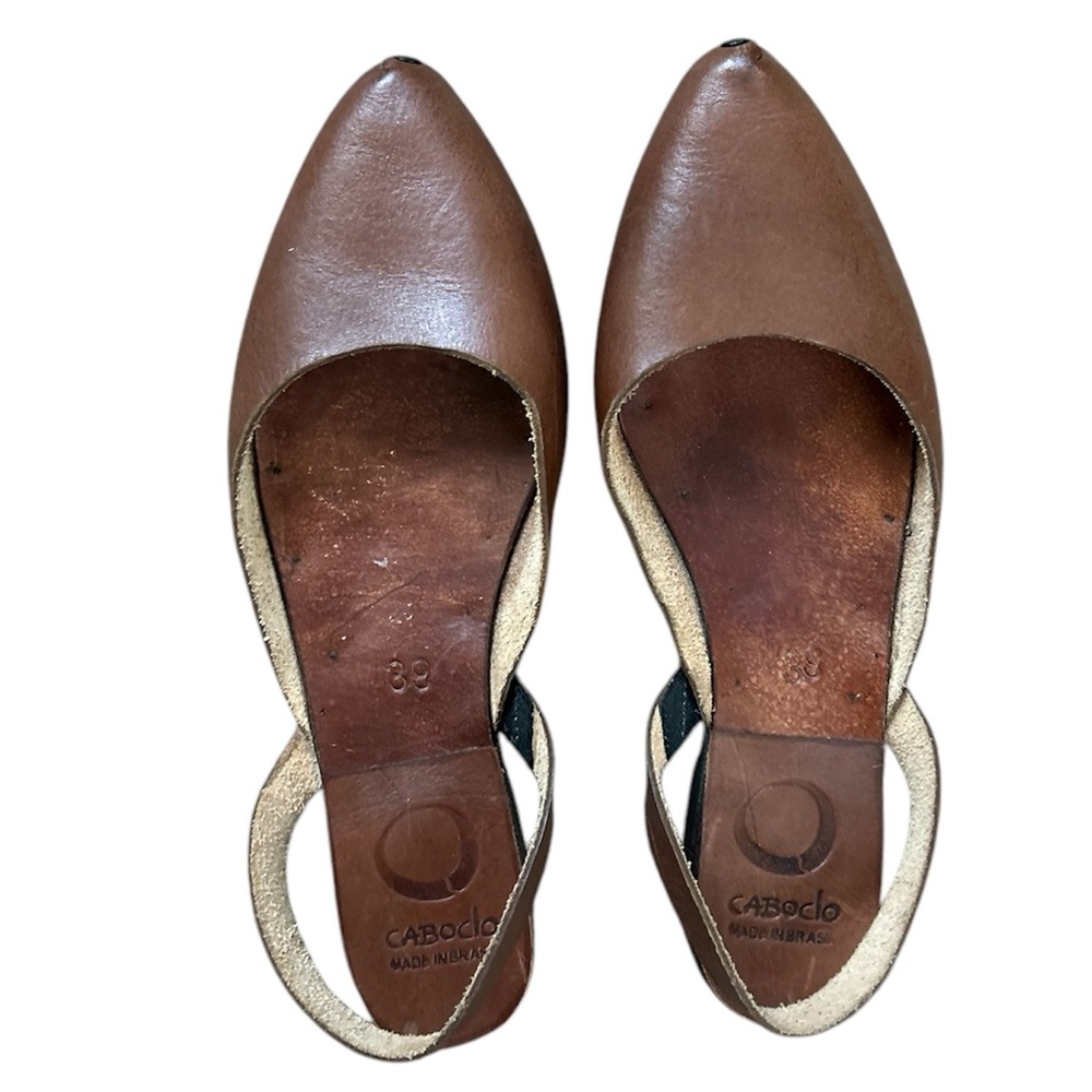 Women's Brown Leather Flats